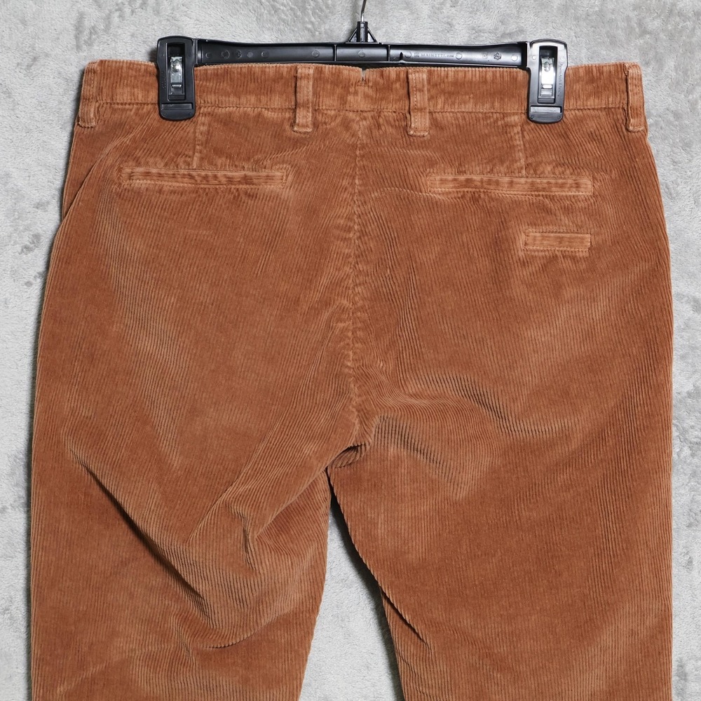 Eleventy Pants Mens 33x29 Brown Corduroy Slim Tapered Chino Made In Italy - Picture 4 of 12